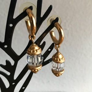 Vintage Drop Gold Hardware Earrings